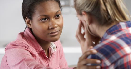 Two females talking Two females talking